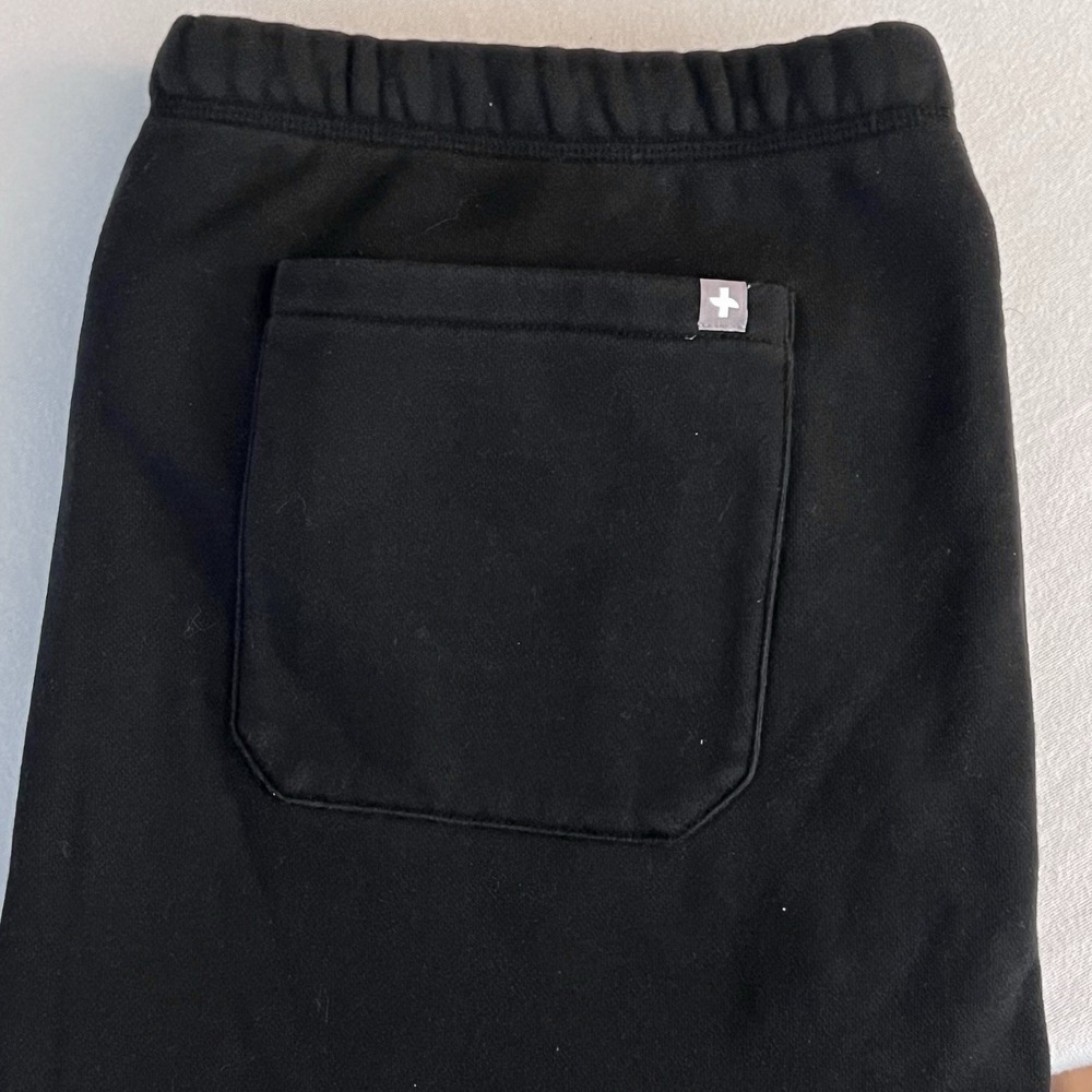 FIGS Jogger Sweatpants Men Black Drawstring‎ Fleece Stretch Pants Size XL
